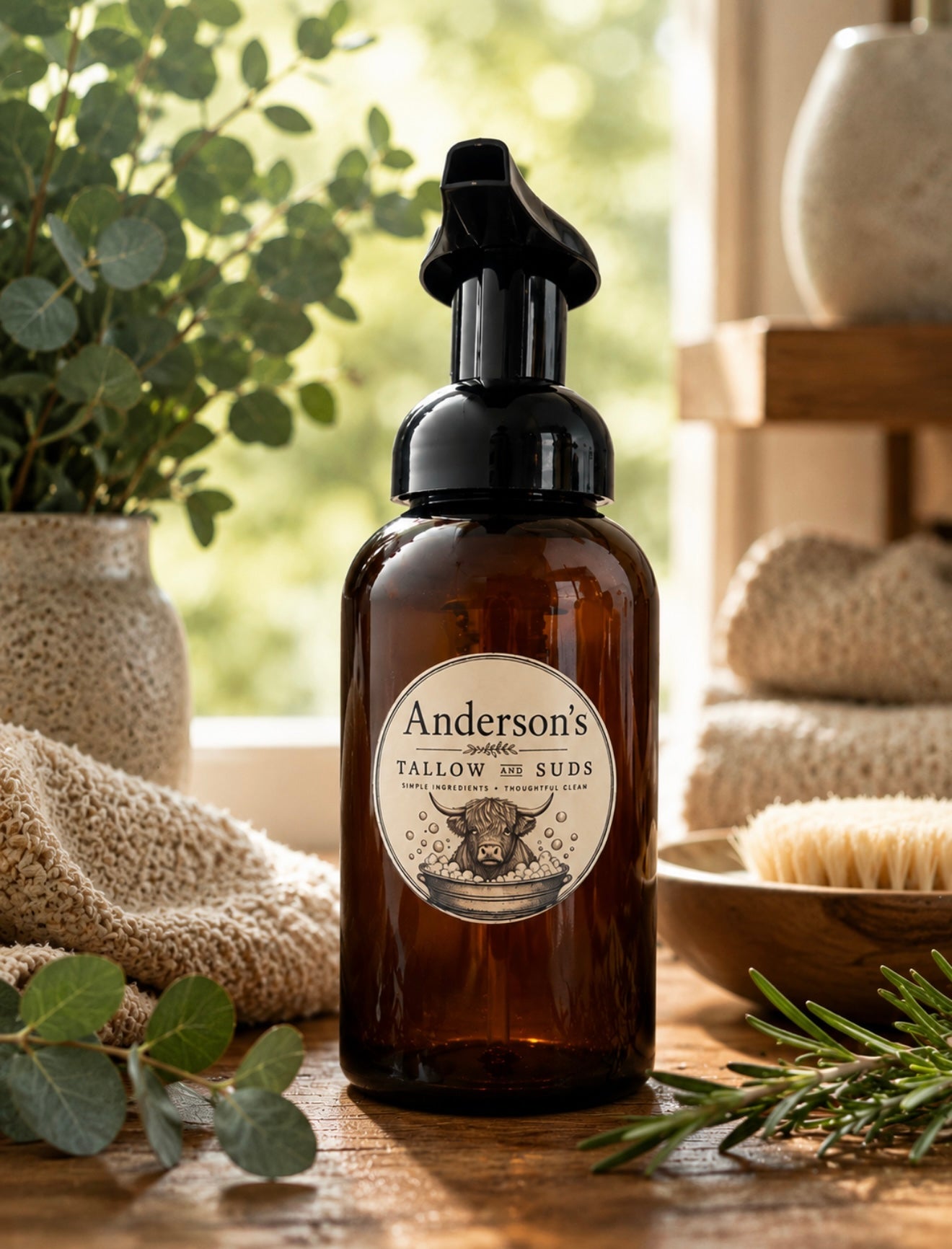 Foaming Tallow Hand Soap (Lavender Scent)